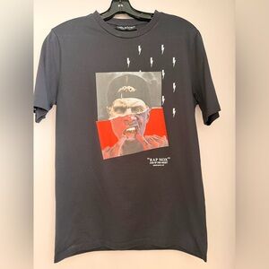 Neil Barrett Black T-Shirt with Graphic Print size XS